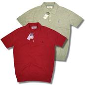 View Item Original Penguin 3 Button S/S Raglan Sleeve Fine Knit Polo Shirt
